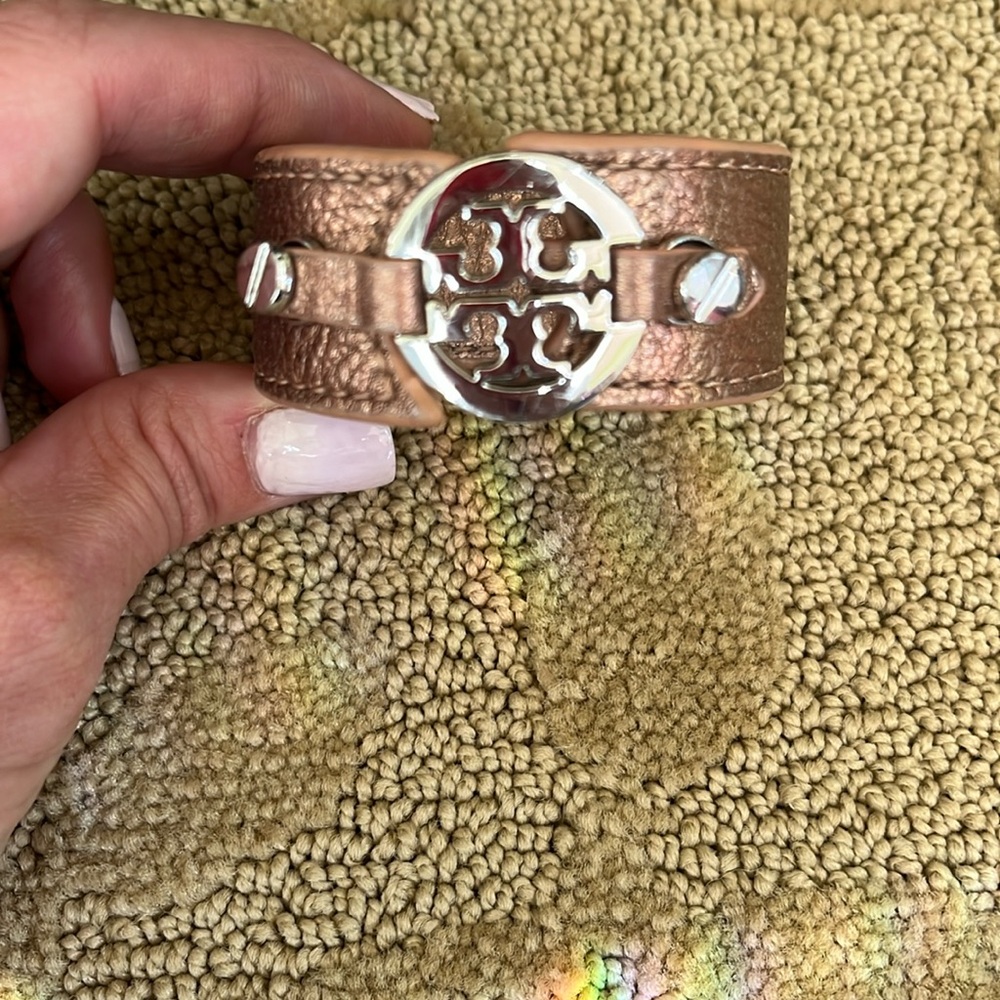Tory Burch leather wrist band